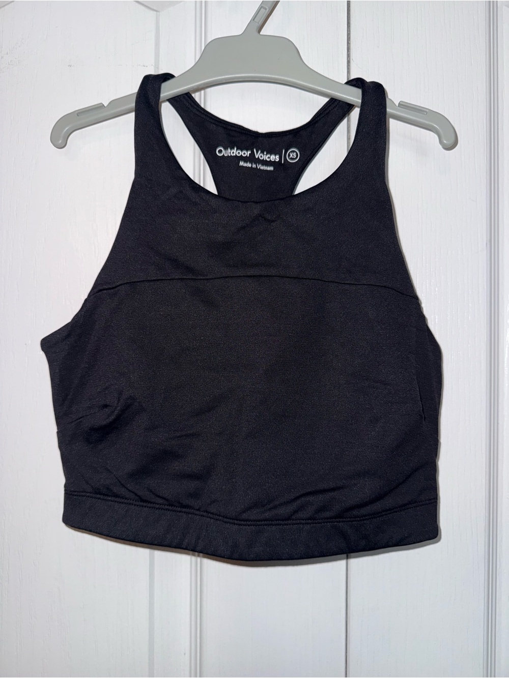Outdoor Voices TechSweat Move Free Tank Black Built-In Bra Racerback Size XS